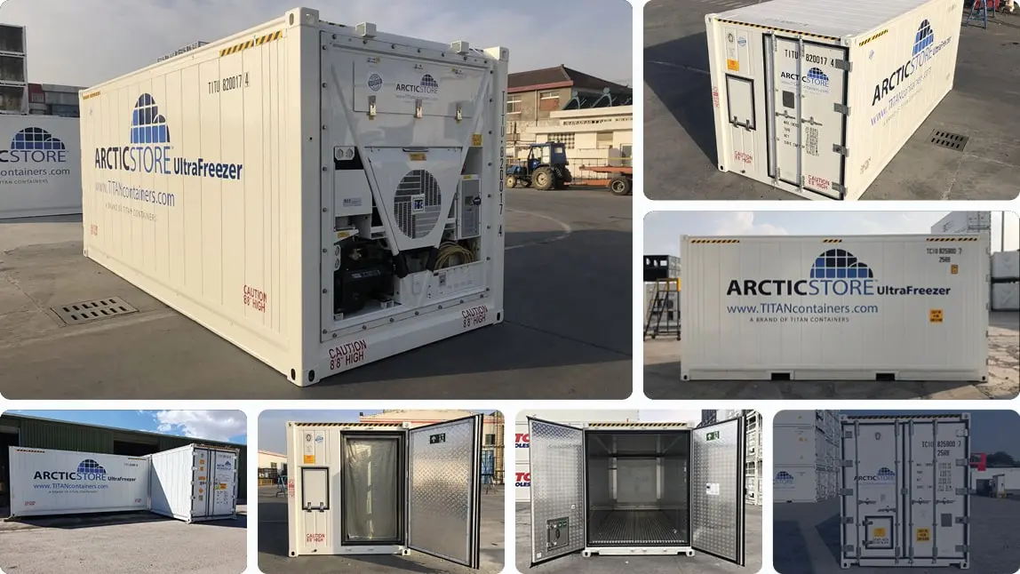 20ft Arctic UltraFreezer Conteneur frigorifique à louer