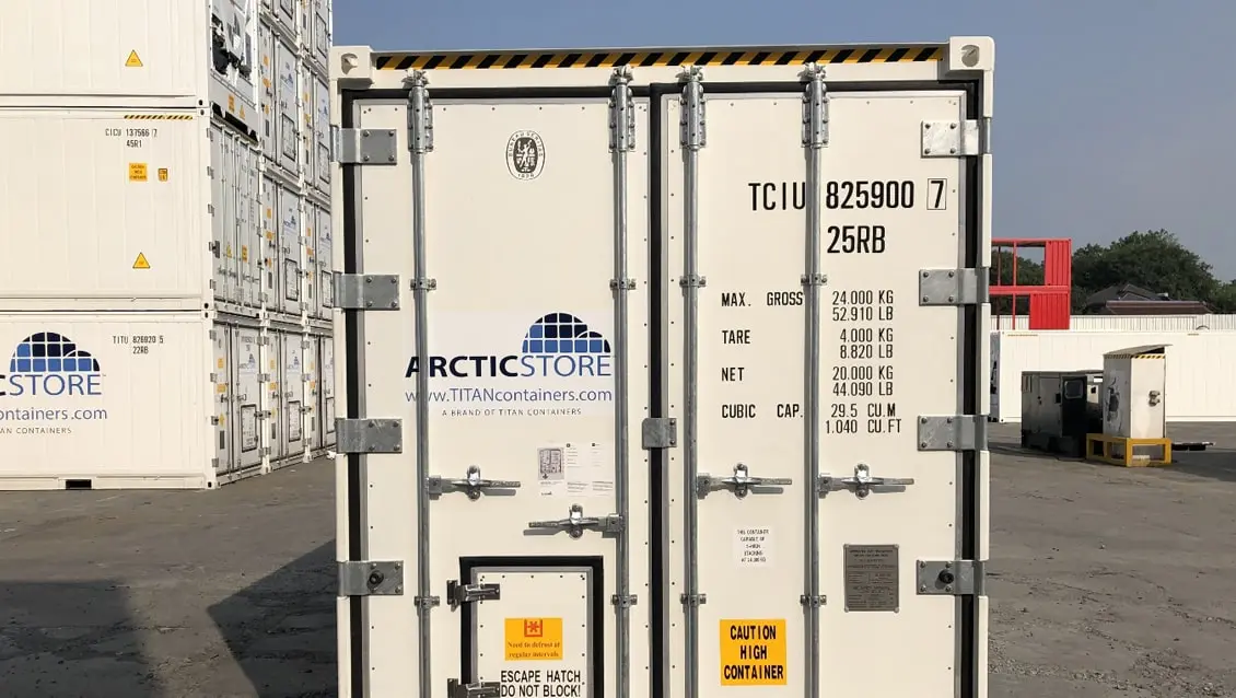 20ft Arctic UltraFreezer Conteneur frigorifique à louer