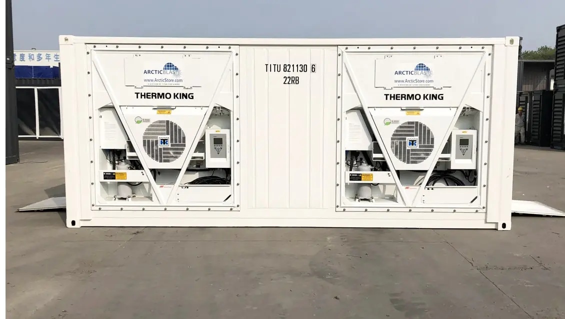20ft Conteneur de stockage réfrigéré ArcticBlast à refroidissement rapide