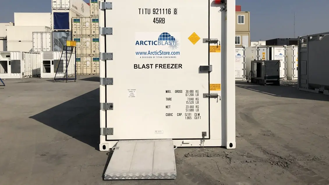 20ft Conteneur de stockage réfrigéré ArcticBlast à refroidissement rapide_7