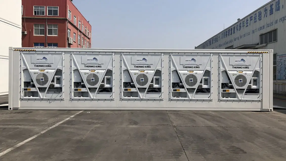 40ft Conteneur réfrigéré ArcticBlast pour la location Stockage à refroidissement rapide