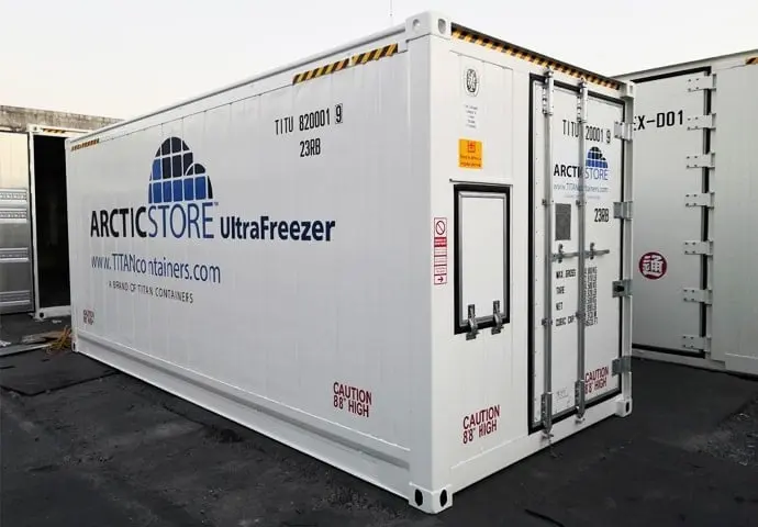 Arctic Ultrafreezer Stockage frigorifique - Location de conteneurs de congélation à ultra basse température