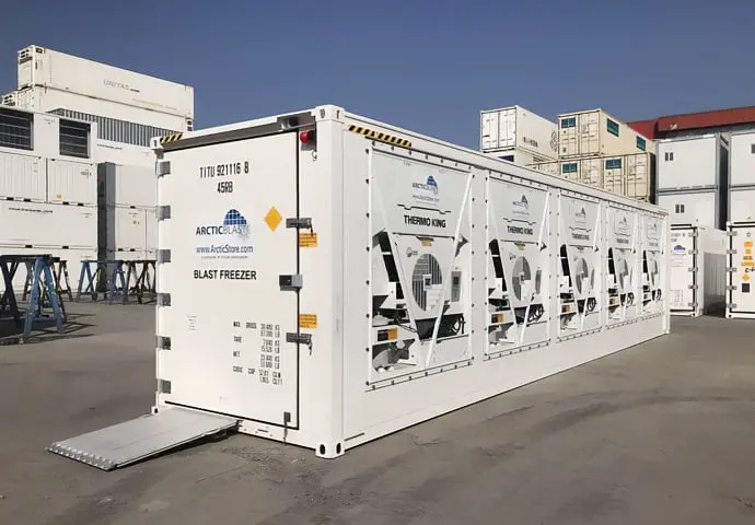 ArcticBlast Storage - Location de conteneurs de congélation rapide