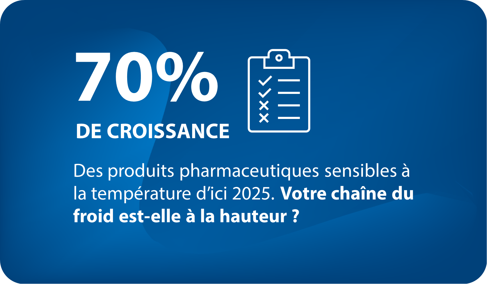 Entrepôt frigorifique pour le secteur pharmaceutique
