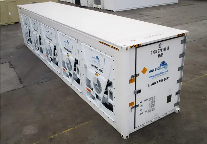 ArcticBlast Kaltlagerung - Schnellkühlung Kühlcontainer zur Miete