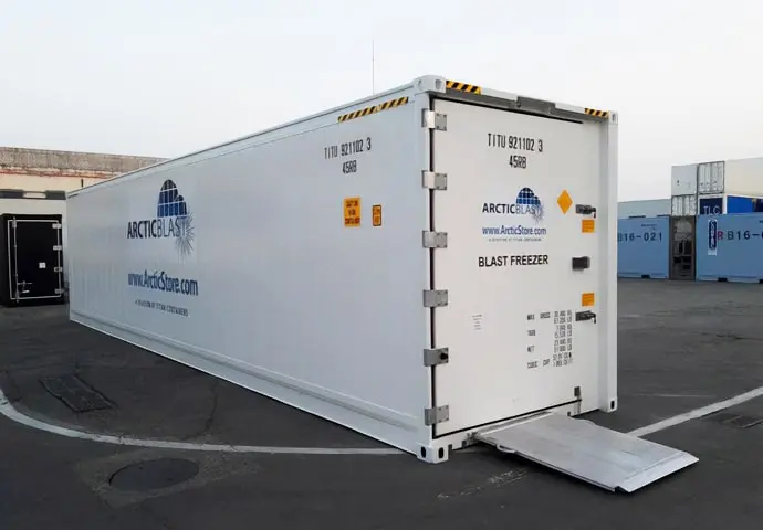 ArcticBlast Kaltlagerung - Schnellkühlung Kühlcontainer zur Miete