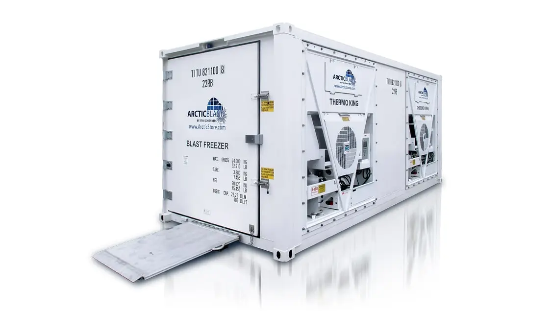 ArcticBlast – Kühllagerung.
         Tiefkühlcontainer.