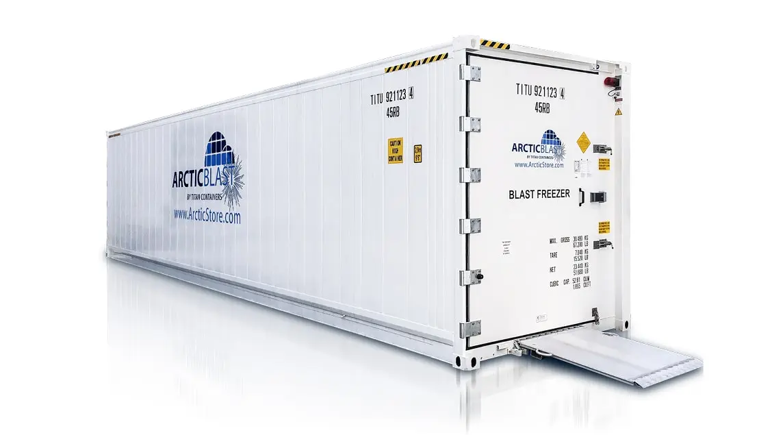 ArcticBlast – Kühllagerung.
         Tiefkühlcontainer.