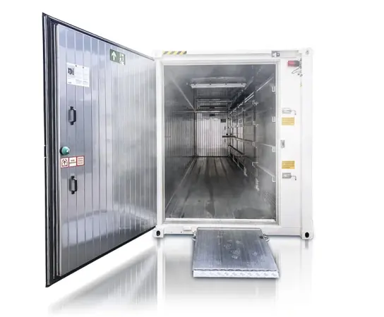 ArcticBlast – Kühllagerung.
         Tiefkühlcontainer.