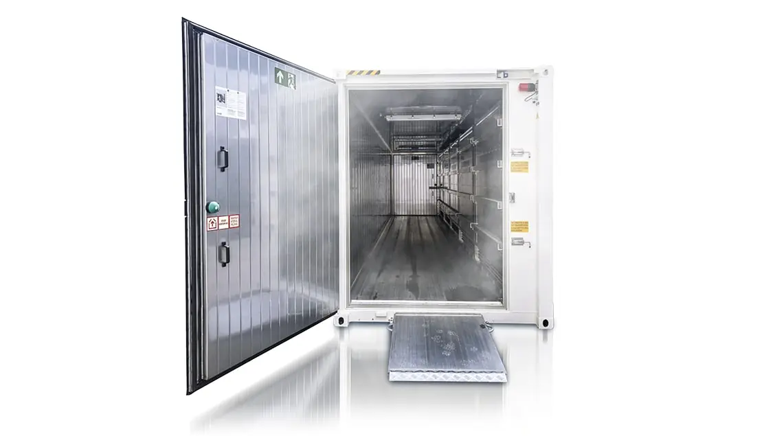 ArcticBlast – Kühllagerung.
         Tiefkühlcontainer.