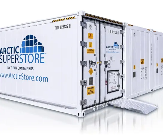 Arctic SuperStore – Kühllagerung.
         Tiefkühlcontainer.