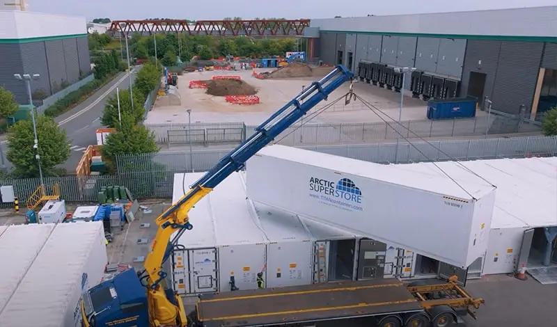 Arctic SuperStore Kühllagerung.
         Tiefkühlcontainer.